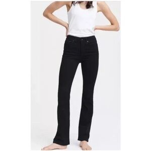 Rag & Bone Nina High Rise Black Bootcut Jeans Womens size 25